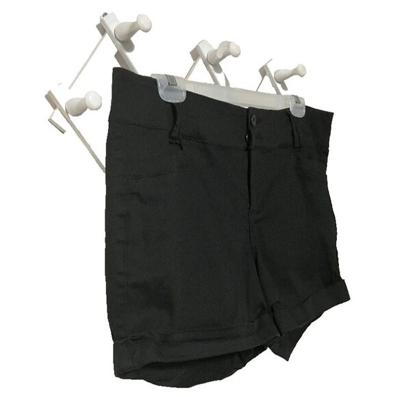 Women’s Black Cuffed Dress Shorts Size 16 – Classic Fit Flat Front - Picture 1 of 7